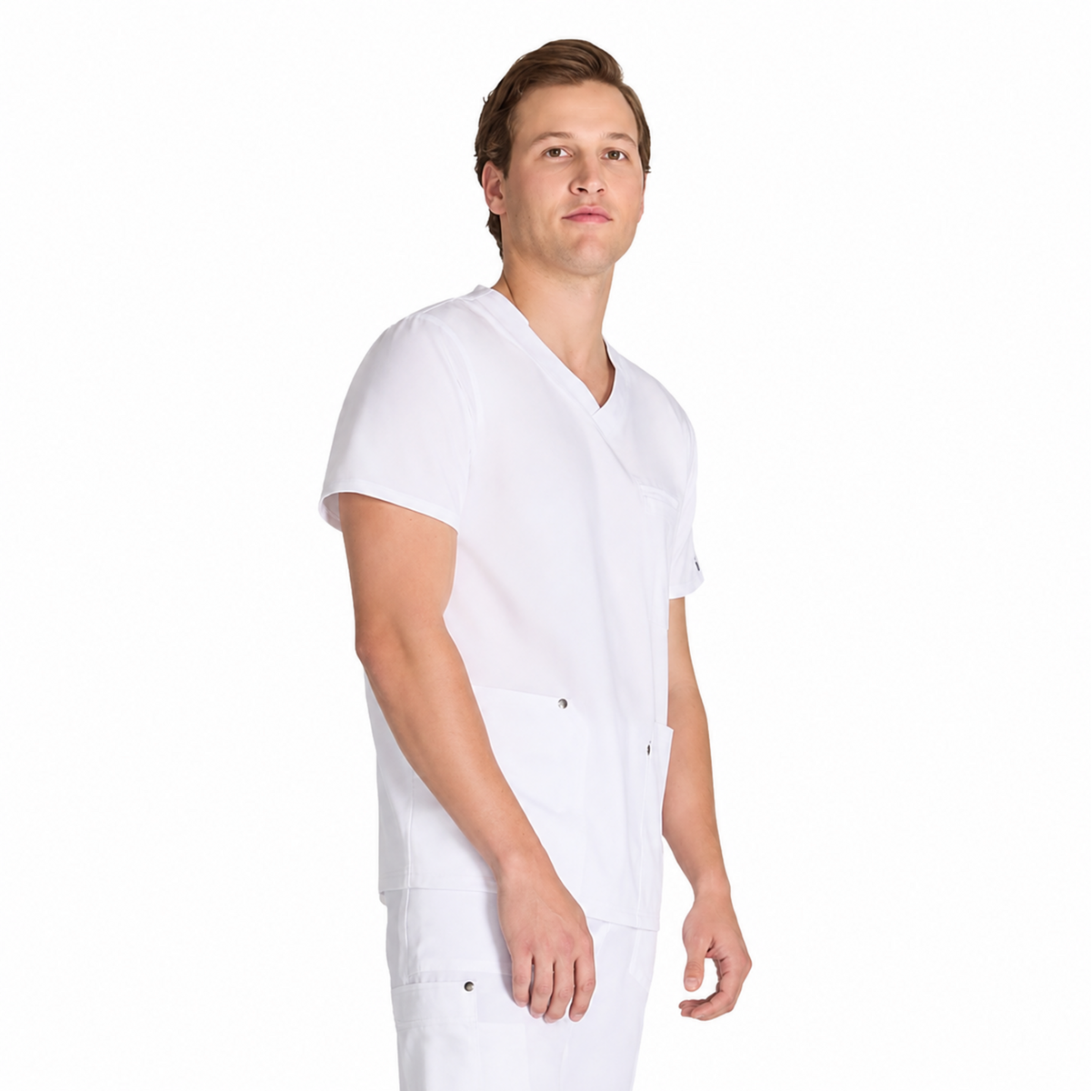 Filipina quirúrgica Dickies DK677 para hombre Blanca, vista tres cuartos | color:blanca