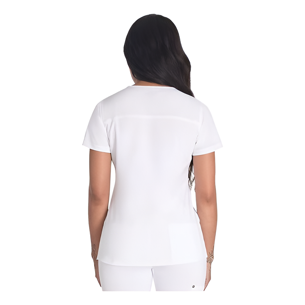 Filipina quirúrgica Dickies DK678 para mujer Blanca, vista posterior