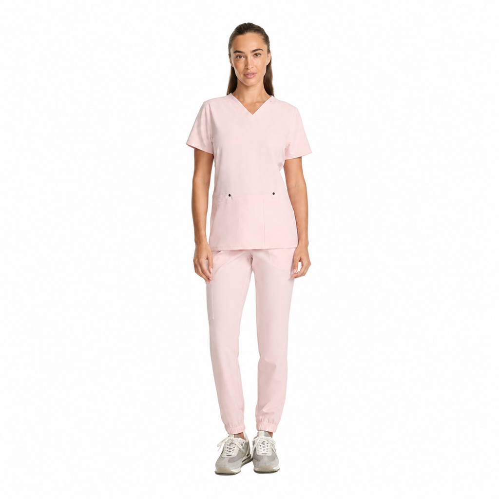 Filipina quirúrgica Dickies DK678 para mujer Canyon Rose, vista de cuerpo completo
