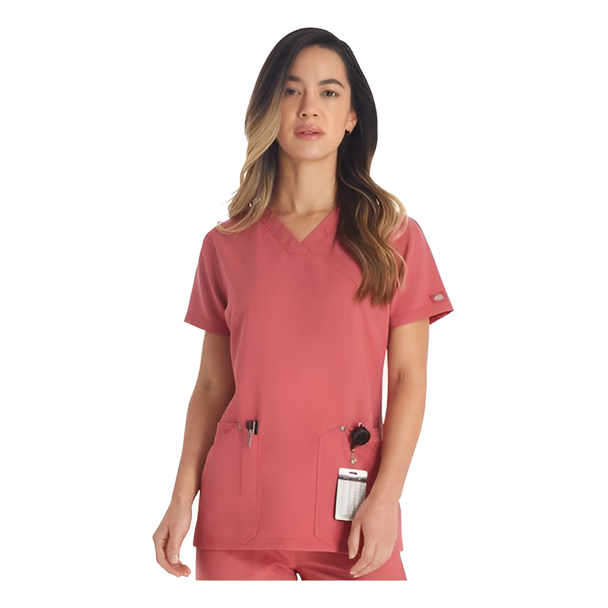 Filipina quirúrgica Dickies DK678 para mujer Red Clay, vista frontal | color:red-clay