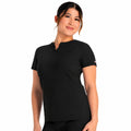 Dickies DK681 filipina quirúrgica para mujer color negro, vista frontal | color:negra