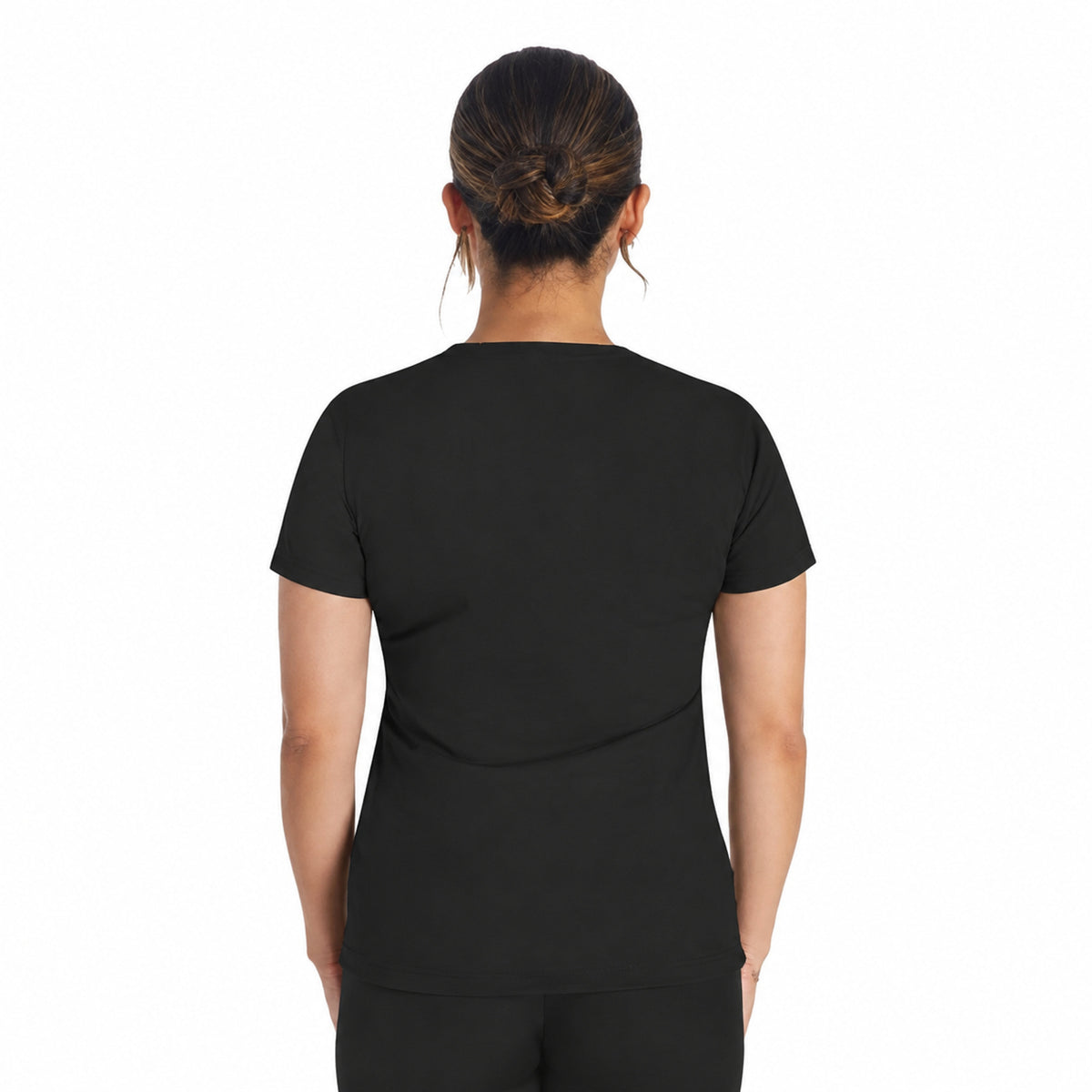 Dickies DK681 filipina quirúrgica para mujer color negro, vista de espalda | color:negra