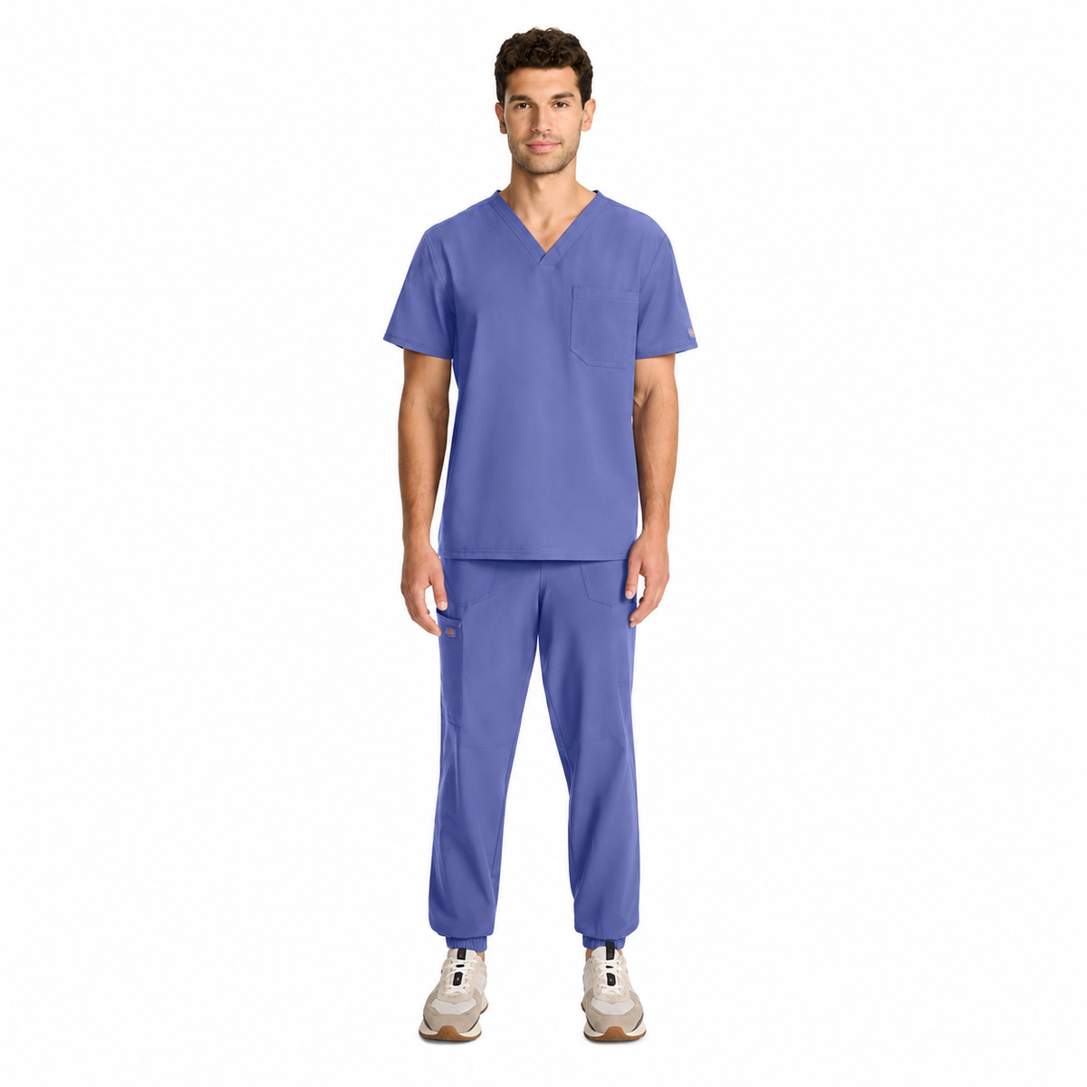 Filipina quirúrgica Dickies DK693 para hombre color azul cielo, vista cuerpo completo | color:azul-cielo