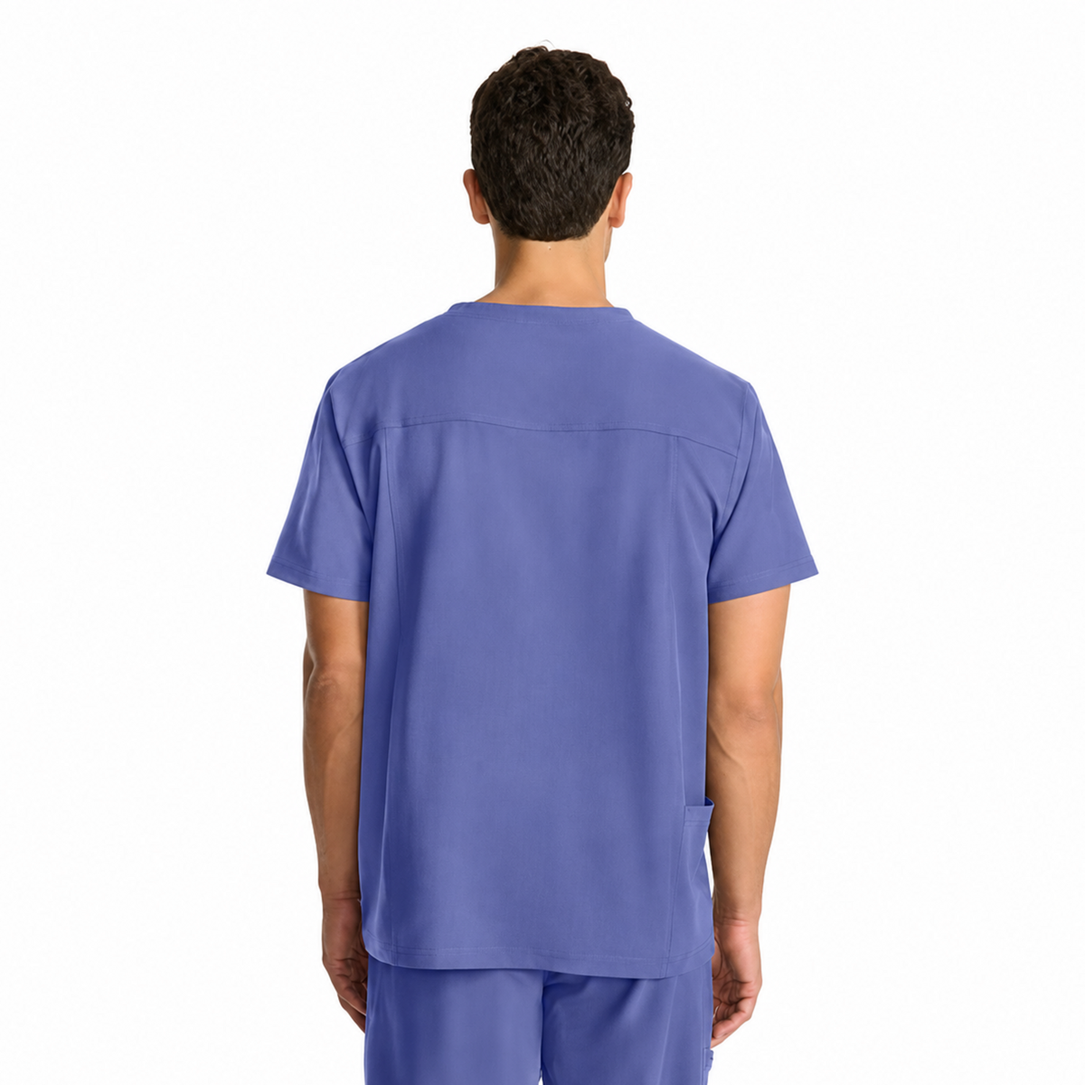 Filipina quirúrgica Dickies DK693 para hombre color azul cielo, vista espalda | color:azul-cielo