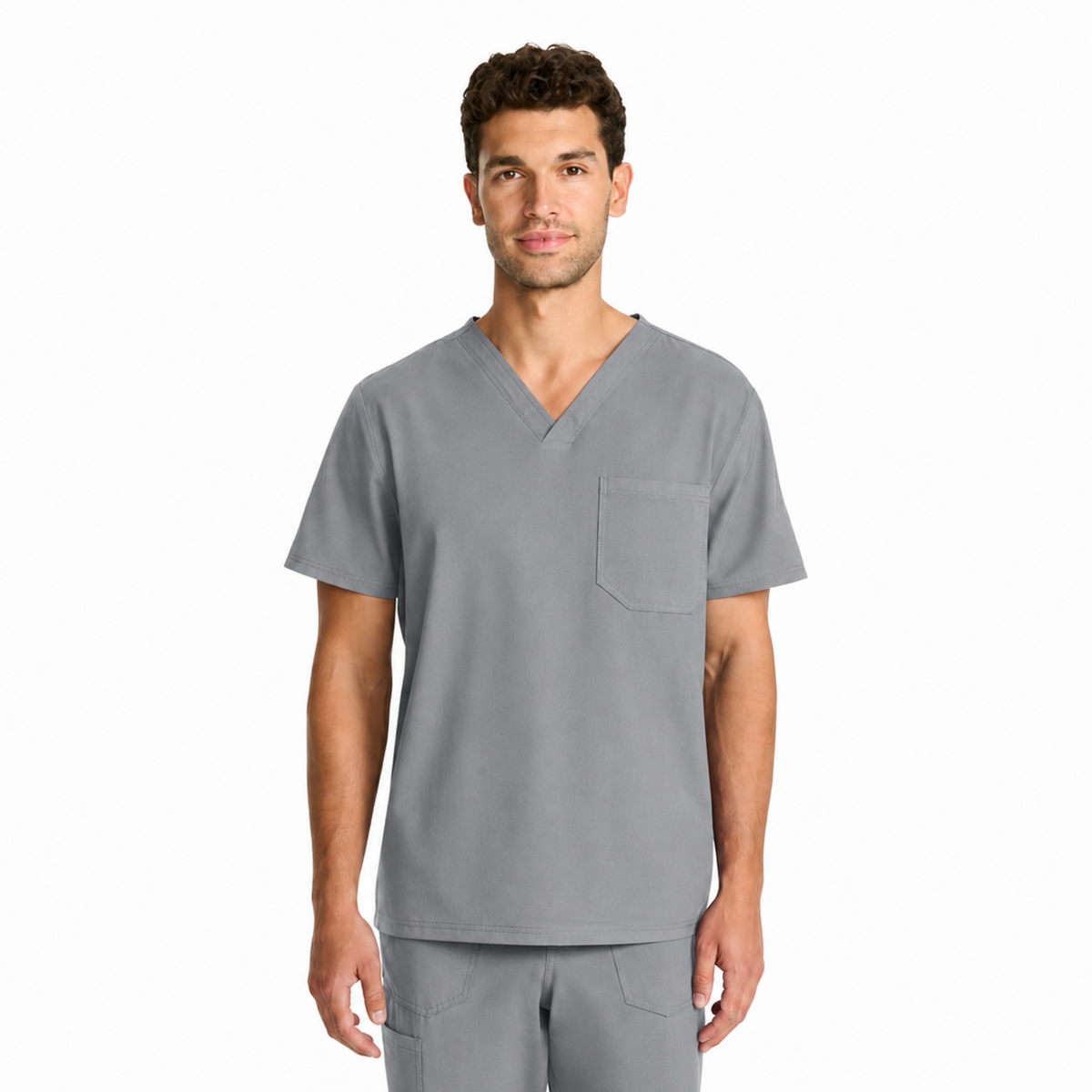 Filipina quirúrgica Dickies DK693 para hombre color gris Oxford, vista frontal | color:gris-oxford