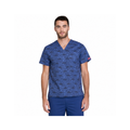 Filipina quirúrgica estampada Dickies DK725 para hombre Shark Week, vista frontal | color:shark-week