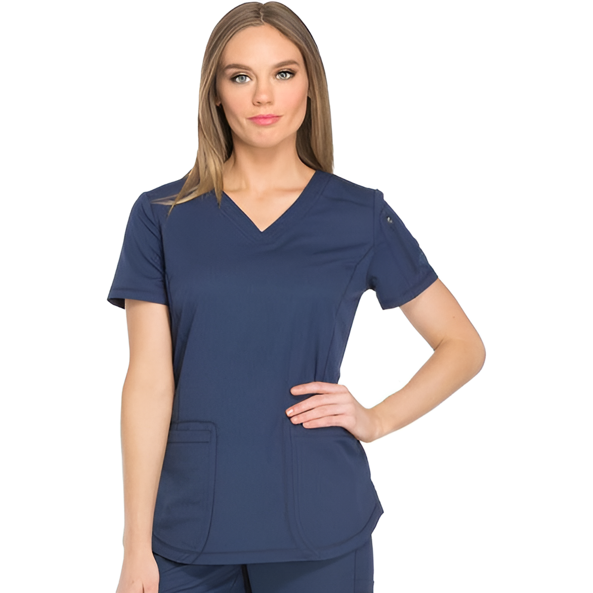 Filipina quirúrgica Dickies Dynamix DK730 Azul Marino, vista frontal | color:azul-marino