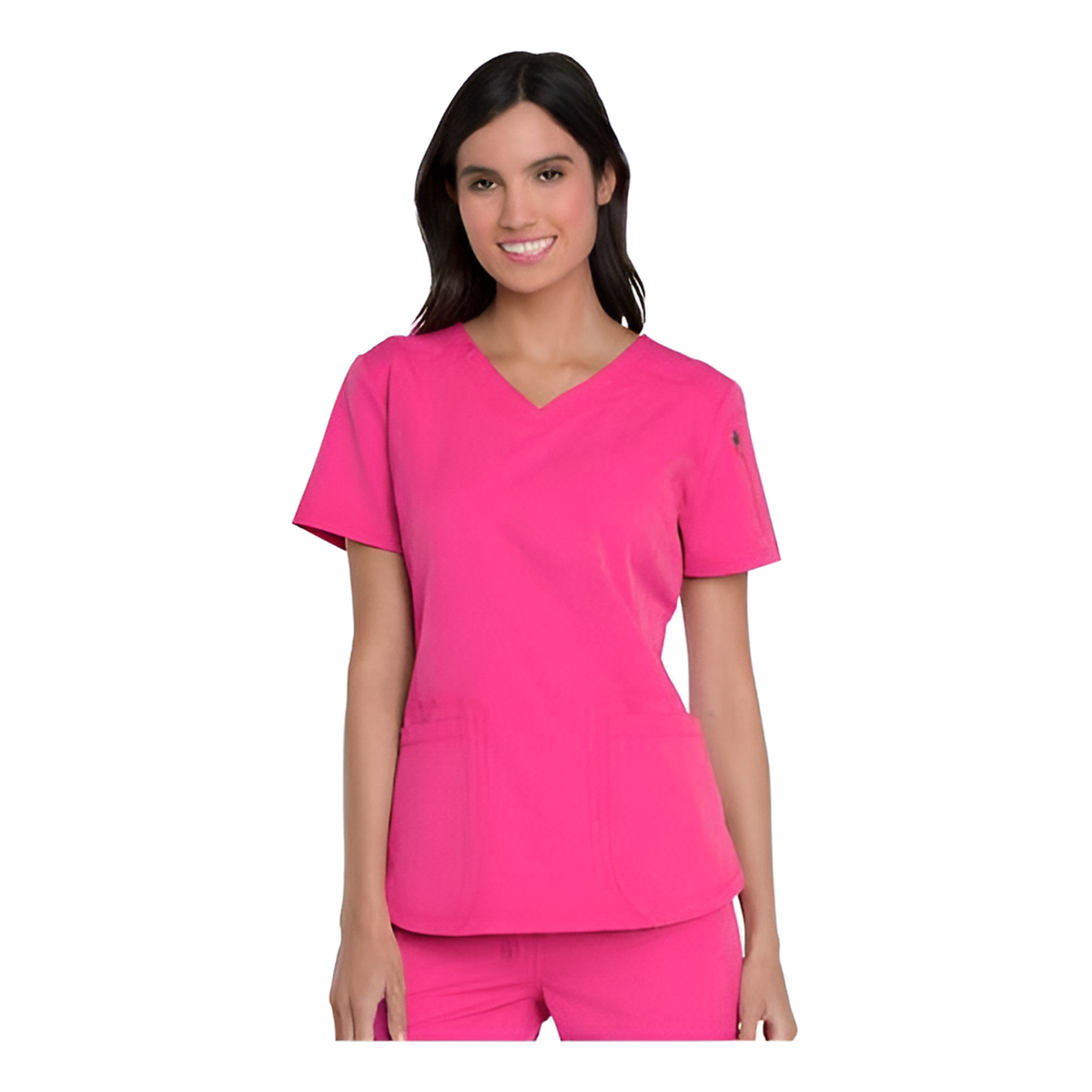 Filipina quirúrgica Dickies Dynamix DK730 Fiusha, vista frontal | color:fiusha