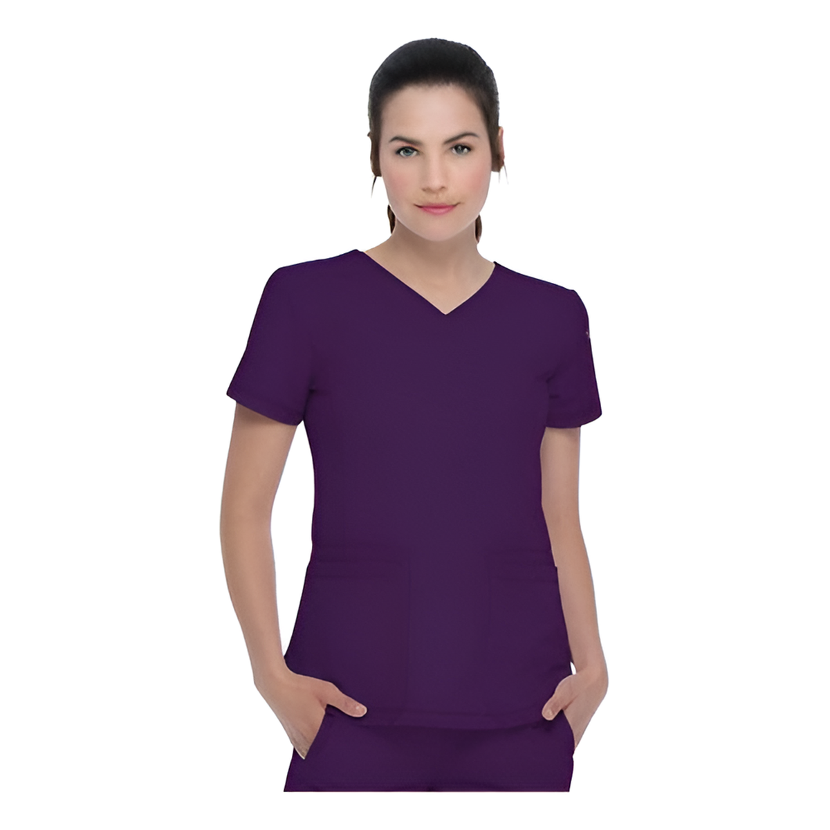 Filipina quirúrgica Dickies Dynamix DK730 Morada, vista frontal | color:morada