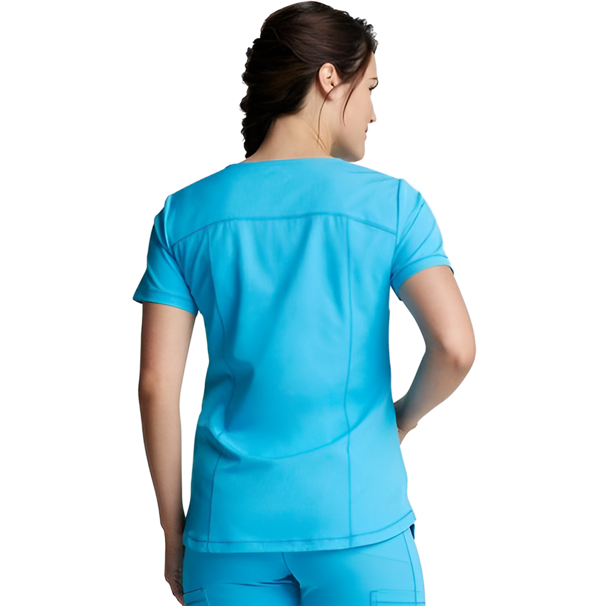 Filipina quirúrgica Dickies Dynamix DK730 Pool, vista posterior | color:pool