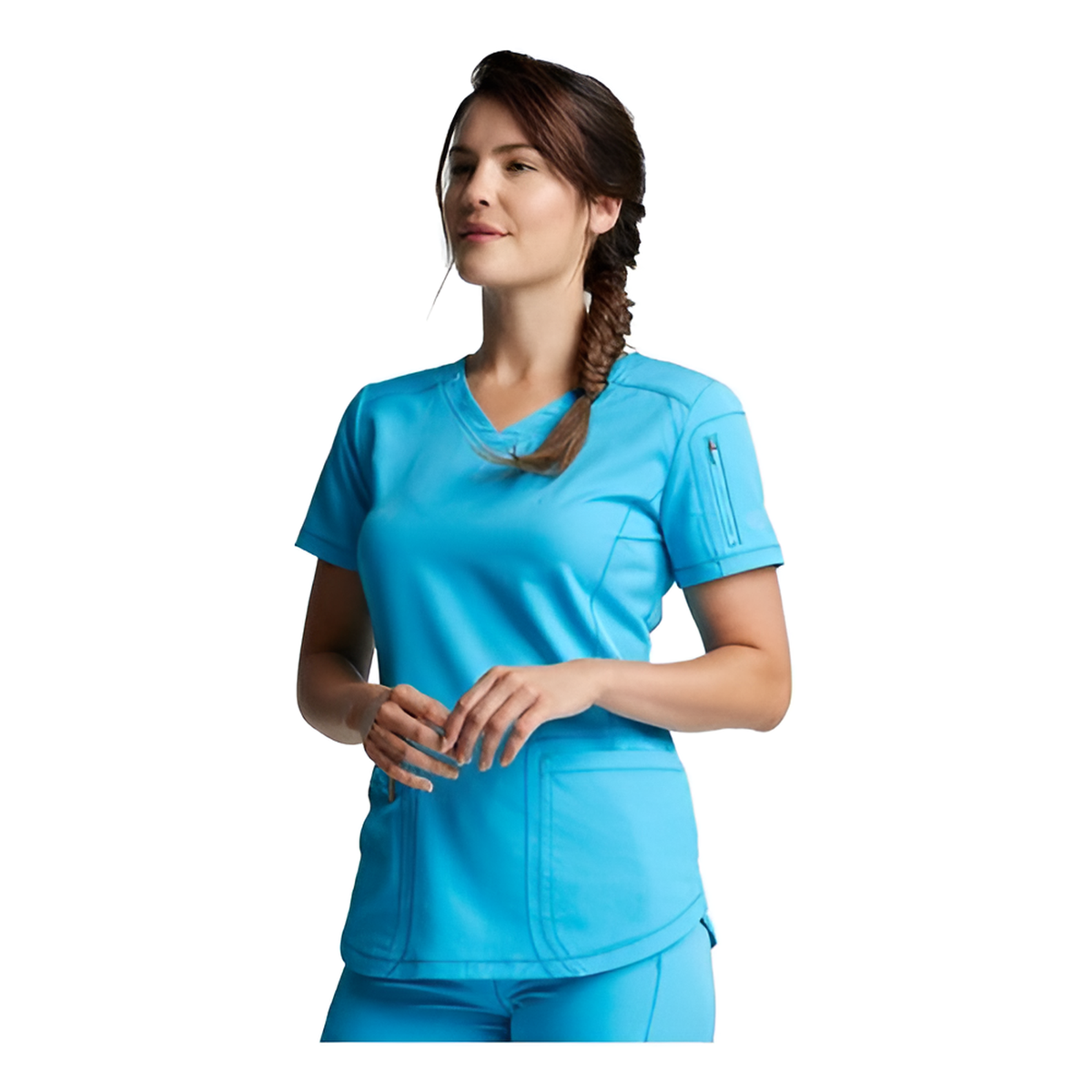 Filipina quirúrgica Dickies Dynamix DK730 Pool, vista de perfil | color:pool