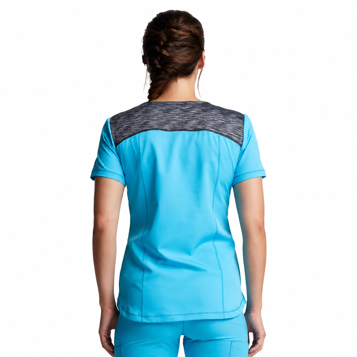Dickies DK740 filipina quirúrgica para mujer color Pool, vista posterior | color:pool