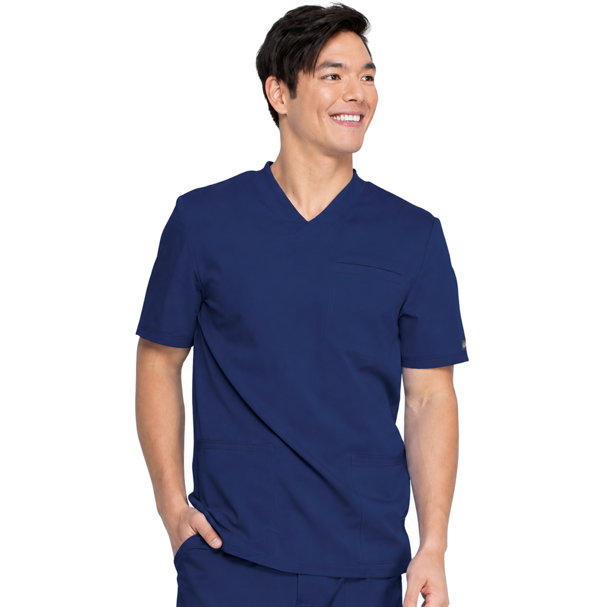 Filipina quirúrgica Dickies DK845 para hombre color Azul marino, vista frontal | color:azul-marino