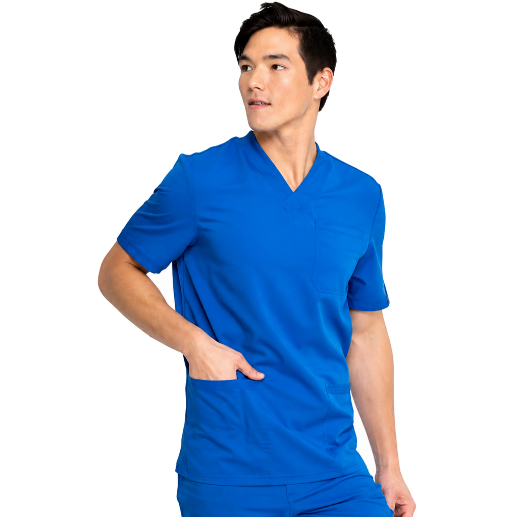 Filipina quirúrgica Dickies DK845 para hombre color Azul Rey, vista tres cuartos