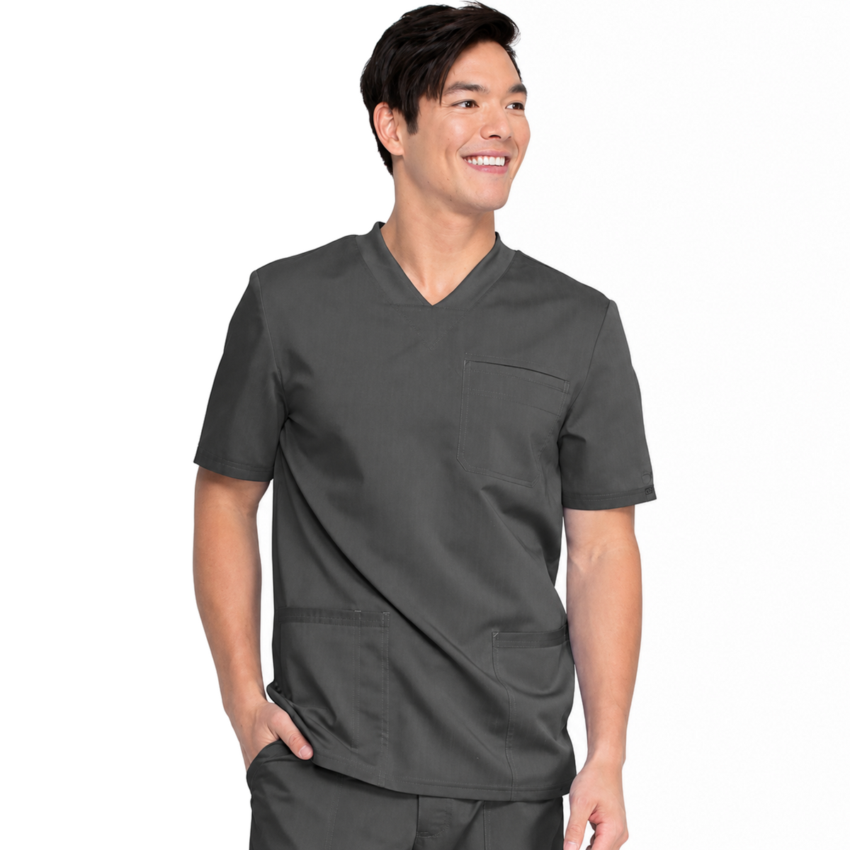 Filipina quirúrgica Dickies DK845 para hombre color Gris Oxford, vista frontal | color:gris-oxford