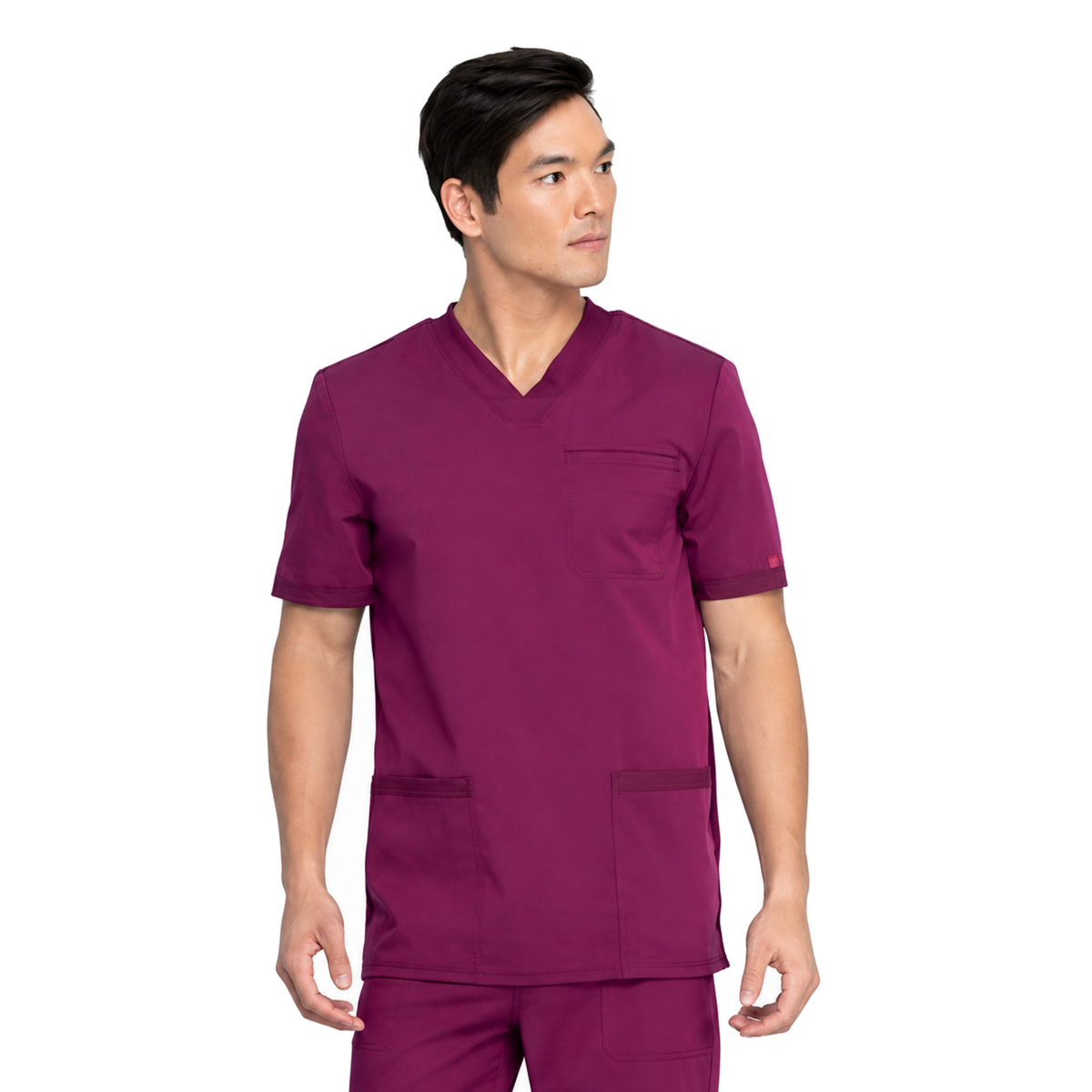 Filipina quirúrgica Dickies DK845 para hombre color Vino, vista frontal | color:vino