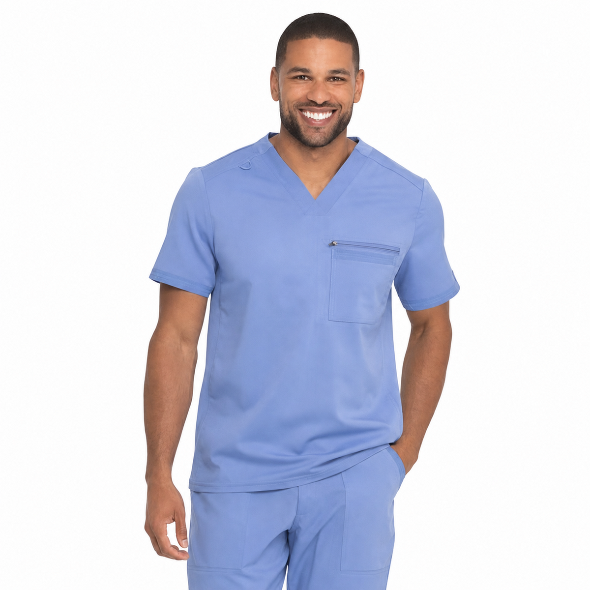 Filipina quirúrgica Dickies DK865 para hombre color Azul cielo, vista frontal | color:azul-cielo