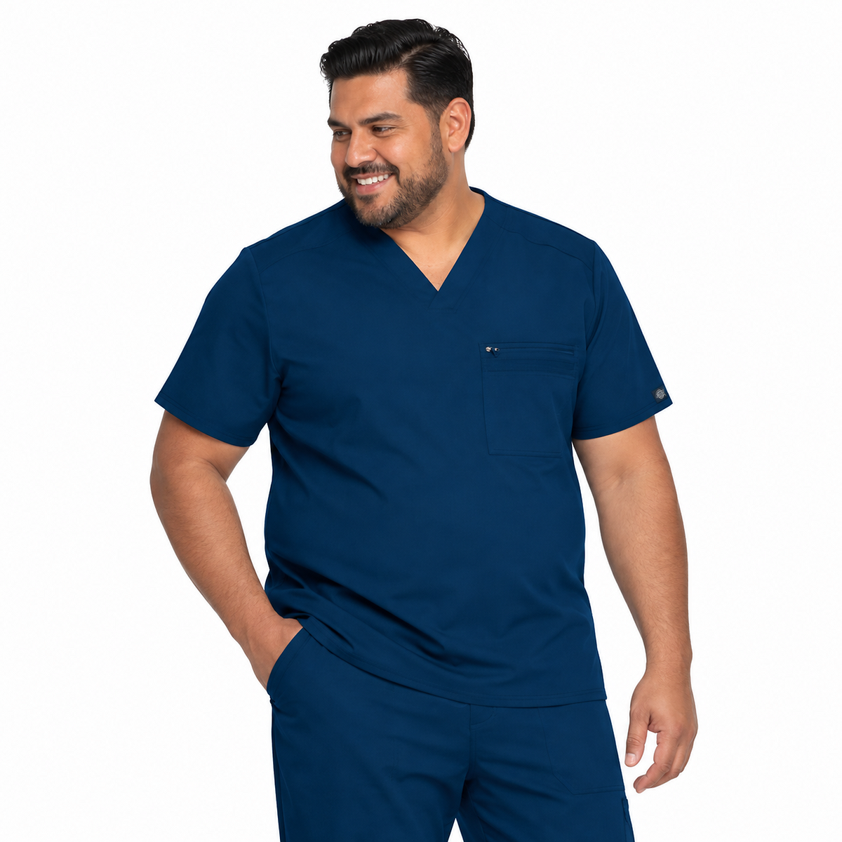 Filipina quirúrgica Dickies DK865 para hombre talla extra color Azul Marino, frontal | color:azul-marino