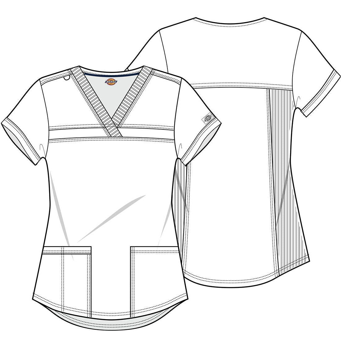 Dickies Dk870 Filipina Balance Mujer Quirúrgica Talla Extras - Garufa Jeans