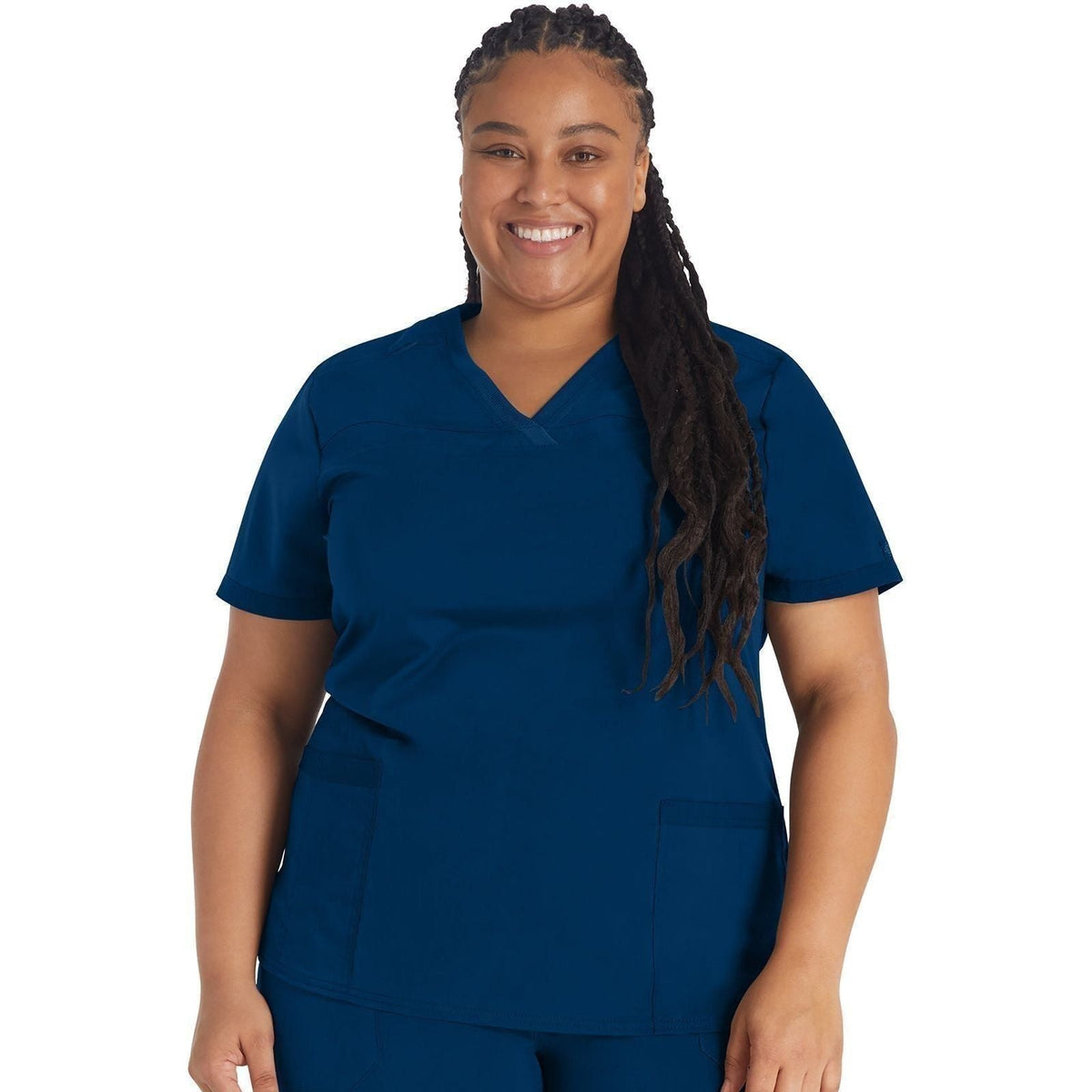 Filipina médica Dickies DK870 Balance para mujer talla extra Azul Marino, vista frontal | color:azul-marino