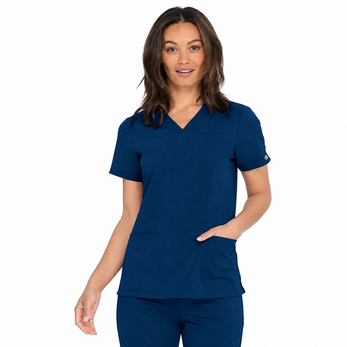 Filipina quirúrgica Dickies DK870 para mujer color Azul Marino, vista frontal | color:azul-marino