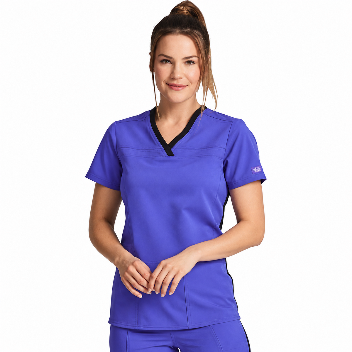 Filipina quirúrgica Dickies DK870 para mujer color Frozen Grape, vista frontal | color:frozen-grape