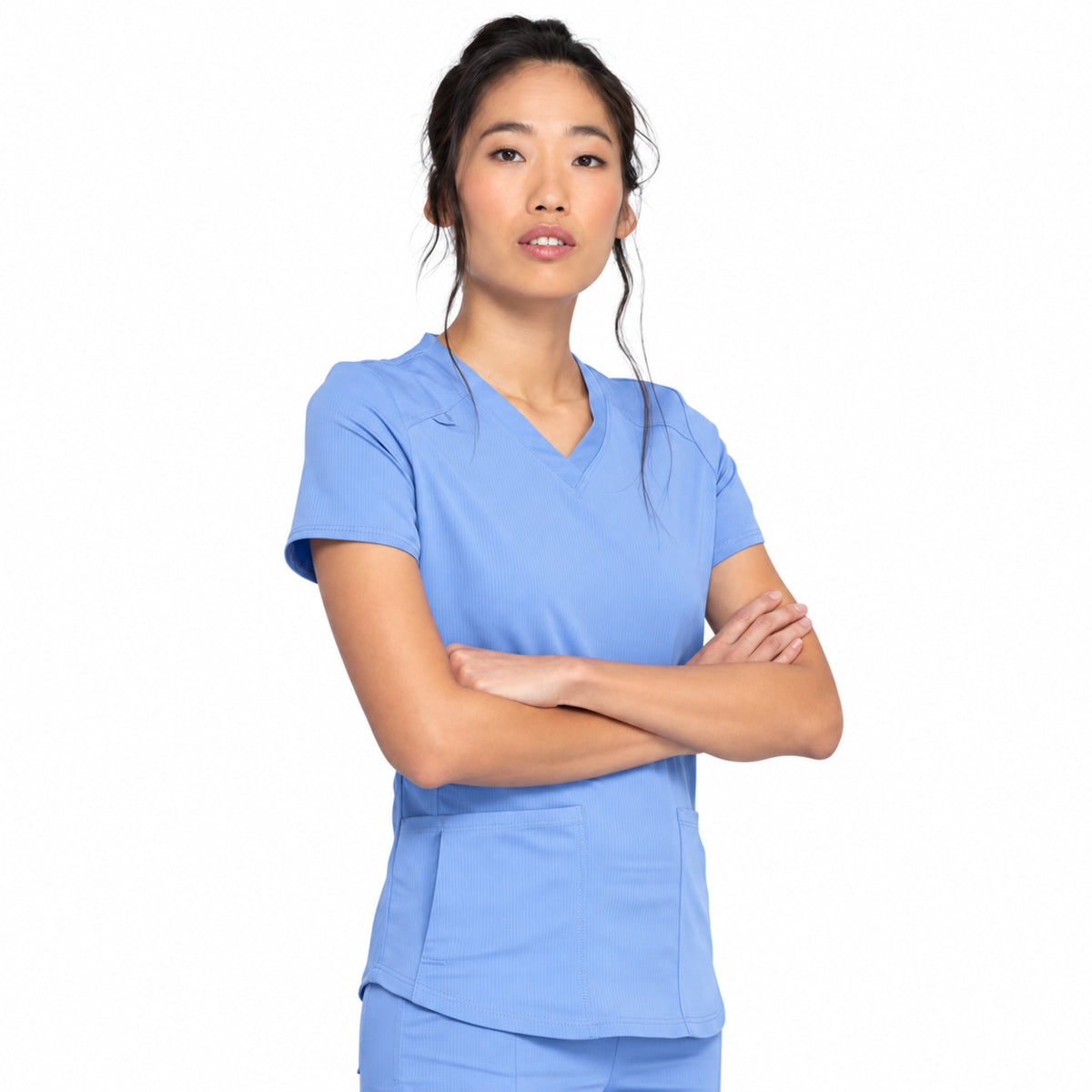 Filipina médica Dickies DK875 Balance para mujer, color Azul Cielo, vista frontal | color:azul-cielo