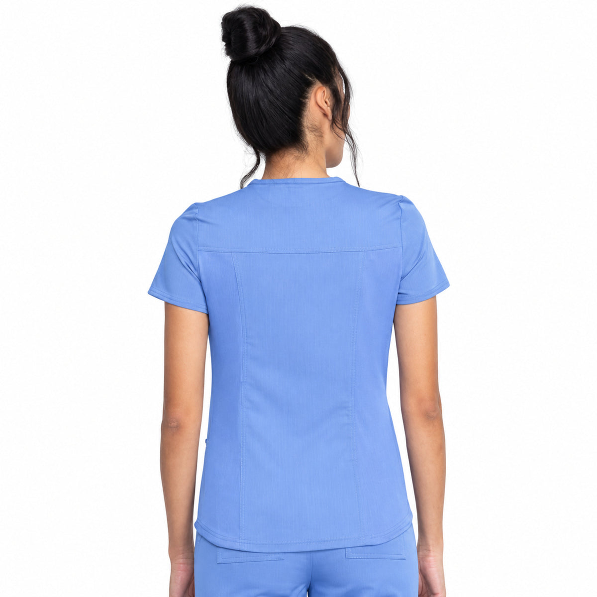 Filipina médica Dickies DK875 Balance para mujer, color Azul Cielo, vista posterior | color:azul-cielo