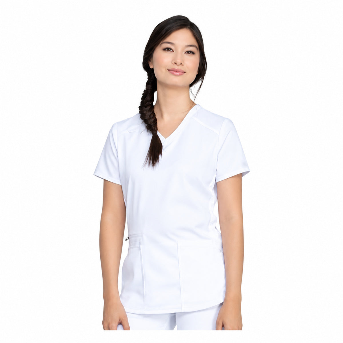 Filipina médica Dickies DK875 Balance para mujer, color Blanca, vista frontal | color:blanca
