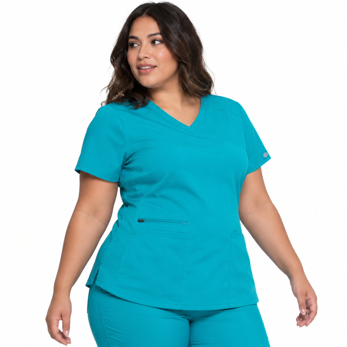 Filipina médica Dickies DK875 para mujer talla extra jade, vista frontal | color:jade