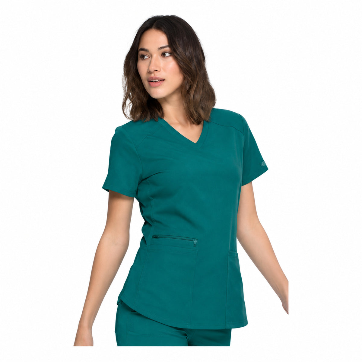 Filipina médica Dickies DK875 Balance para mujer, color Verde Botella, vista frontal | color:verde-botella