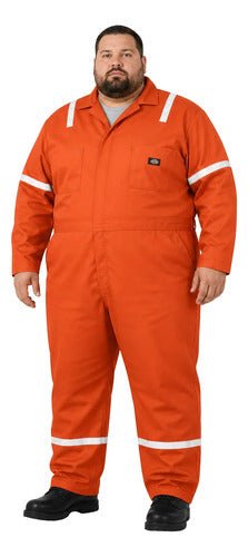 Dickies Vv487 Overol Con Reflejantes Pemex 100% Algodón - Garufa Jeans