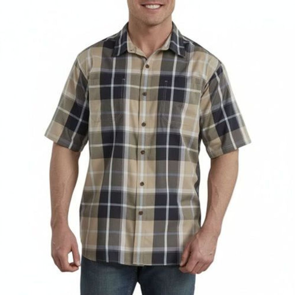 Dickies Ws525 Camisa Manga Corta Cuadros Casual Durable - Garufa Jeans
