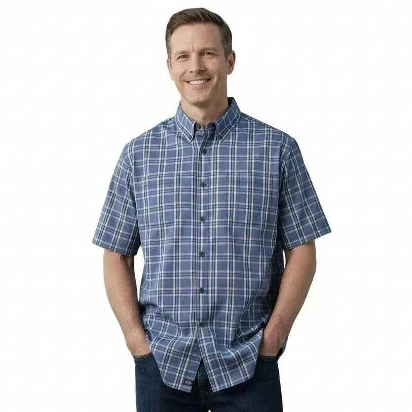 Dickies Ws551 Pdn Camisa Manga Corta Cuadros Casual - Garufa Jeans