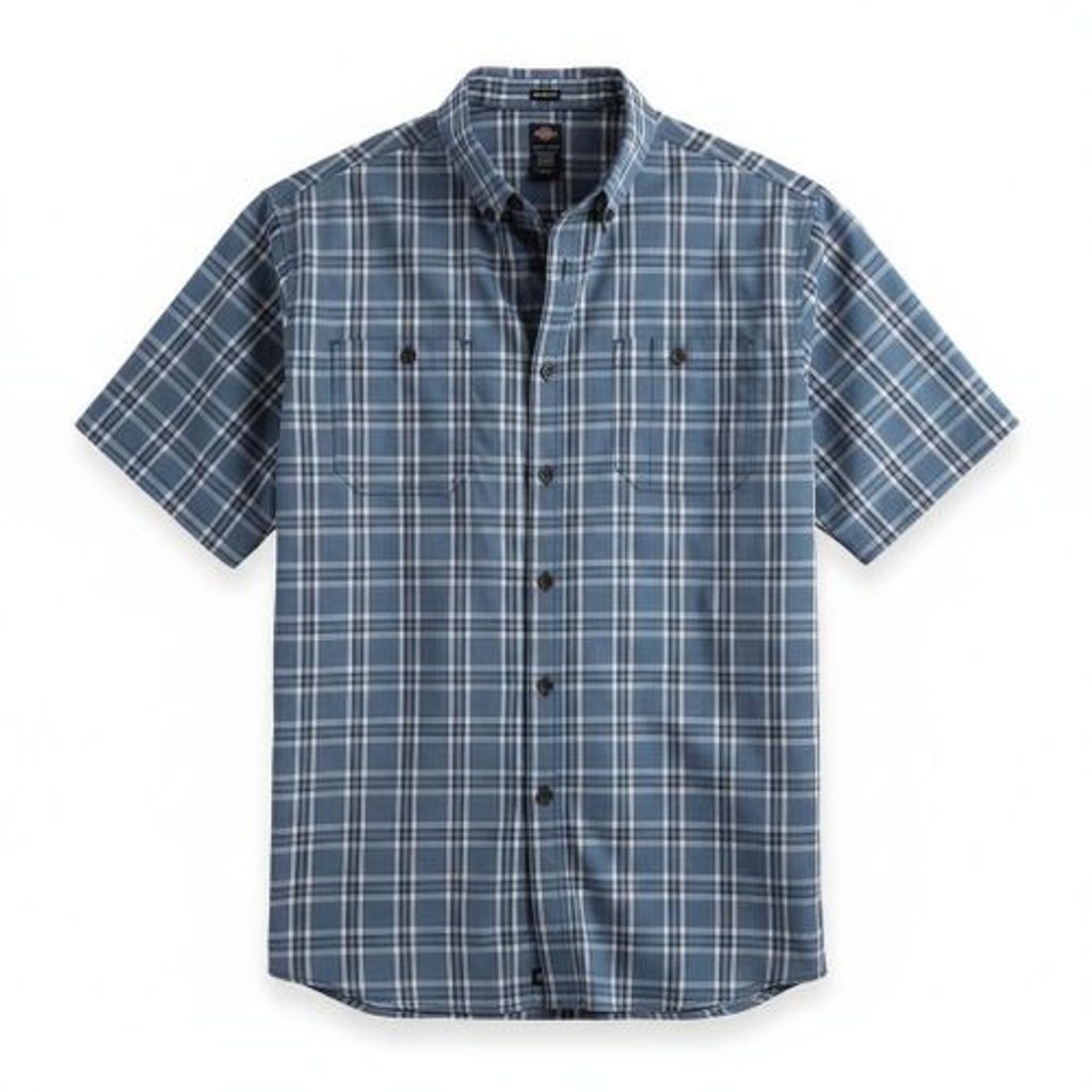 Dickies Ws551 Pdn Camisa Manga Corta Cuadros Casual - Garufa Jeans