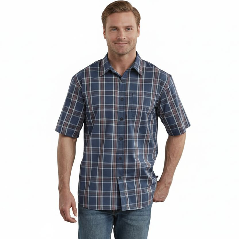 Dickies Ws562 Rdrd Camisa Manga Corta Cuadros Casual - Garufa Jeans