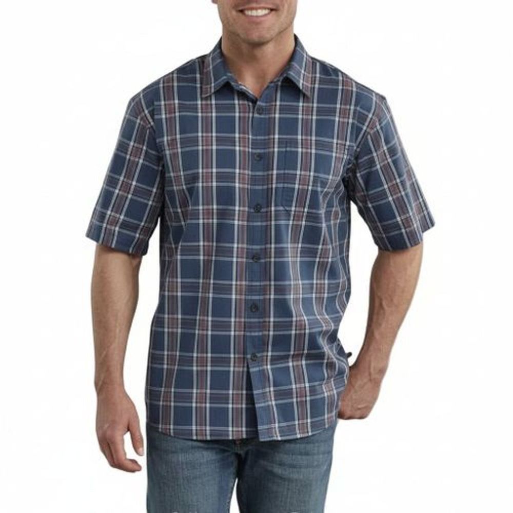 Dickies Ws562 Rdrd Camisa Manga Corta Cuadros Casual - Garufa Jeans