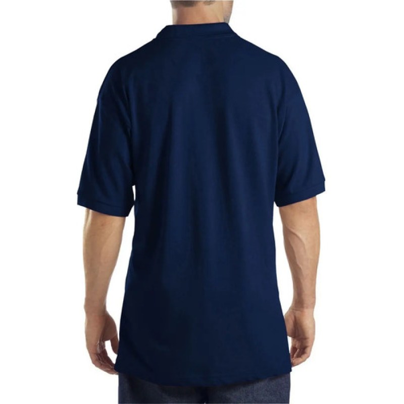 Dickies Ks5552 Playera Tipo Polo De Piqué Multiples Usos #mlpos_8 | Color: Azul marino #color_azul_marino