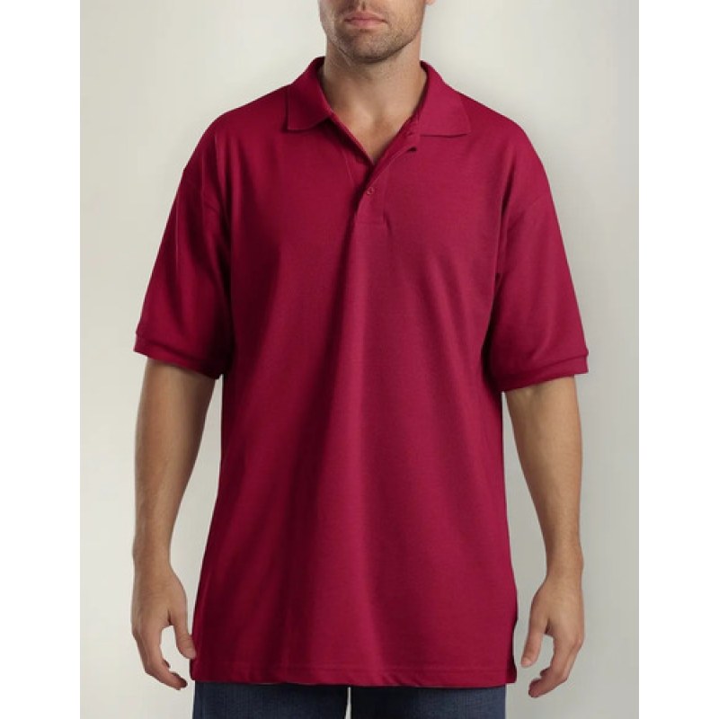 Dickies Ks5552 Playera Tipo Polo De Piqué Multiples Usos #mlpos_5 | Color: Roja #color_roja