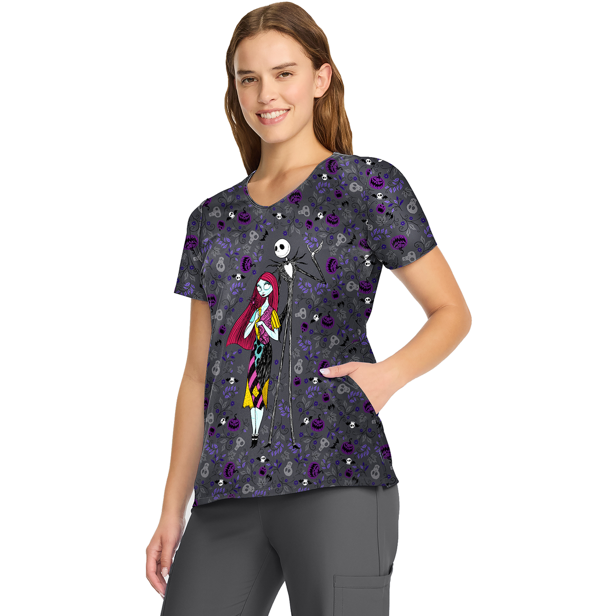 Filipina quirúrgica Disney TF626 Full Of Spirit para mujer, lateral izquierda | color:ncfo-full-of-spirit