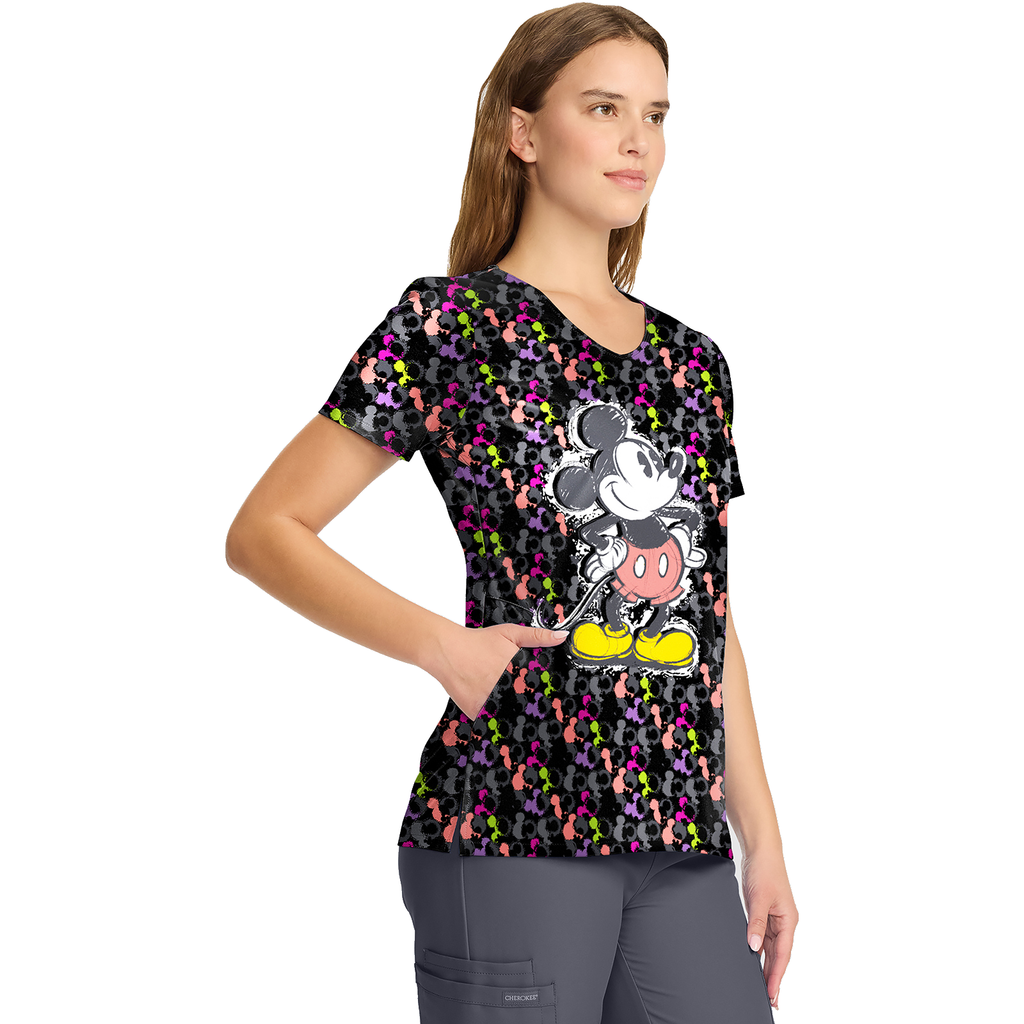 Filipina quirúrgica Disney TF626 para mujer Iconic Mickey, vista lateral derecha