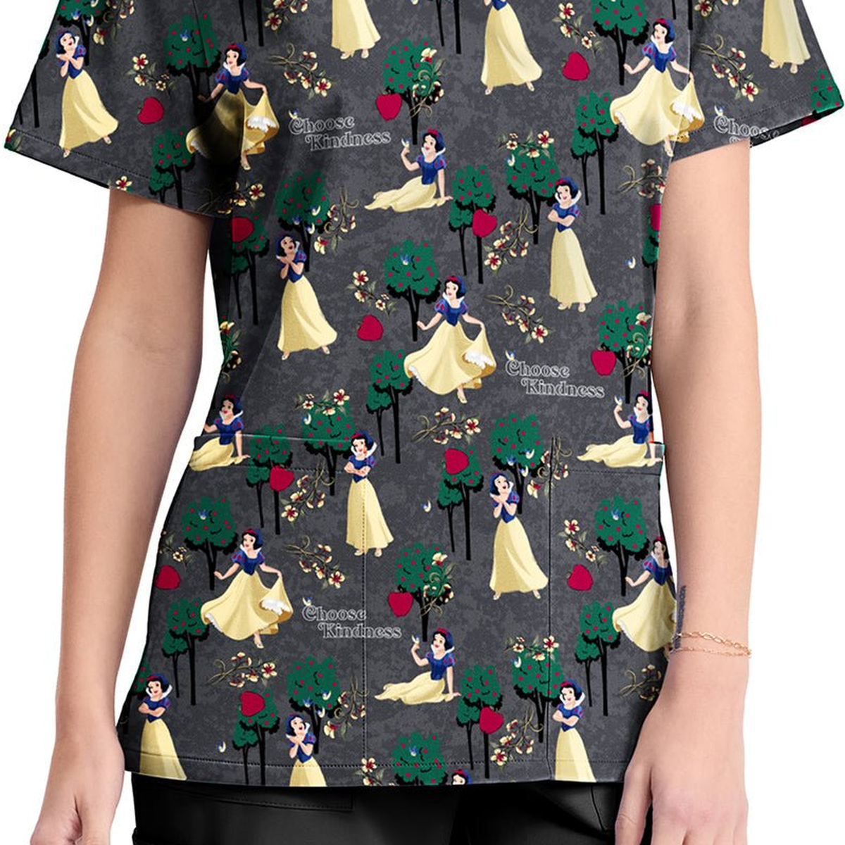 Filipina Disney TF794 para mujer, Blancanieves Sending Kindness, detalle bolsillos bajo | color:prgk-sending-kindness