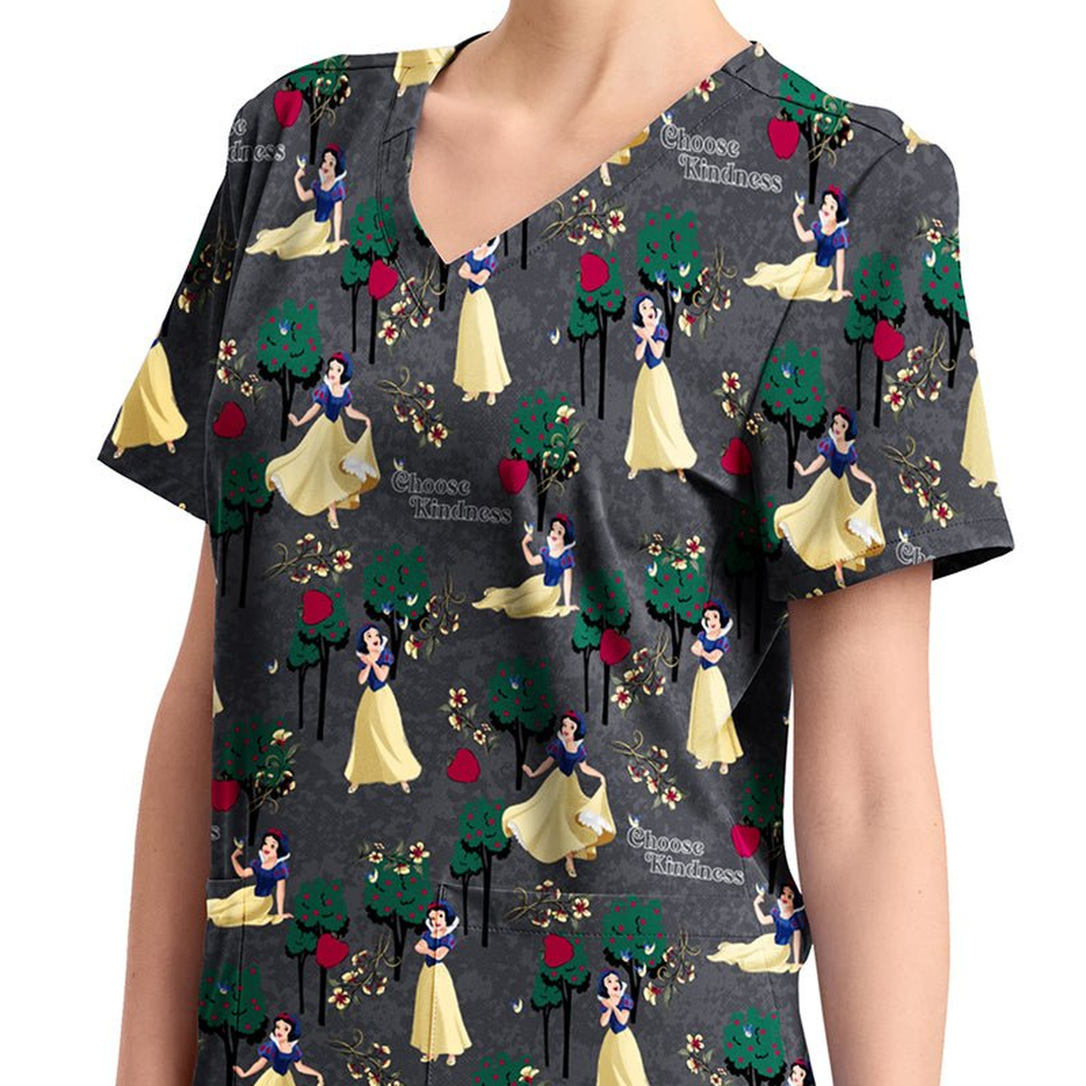 Filipina Disney TF794 para mujer, Blancanieves Sending Kindness, detalle manga lateral | color:prgk-sending-kindness
