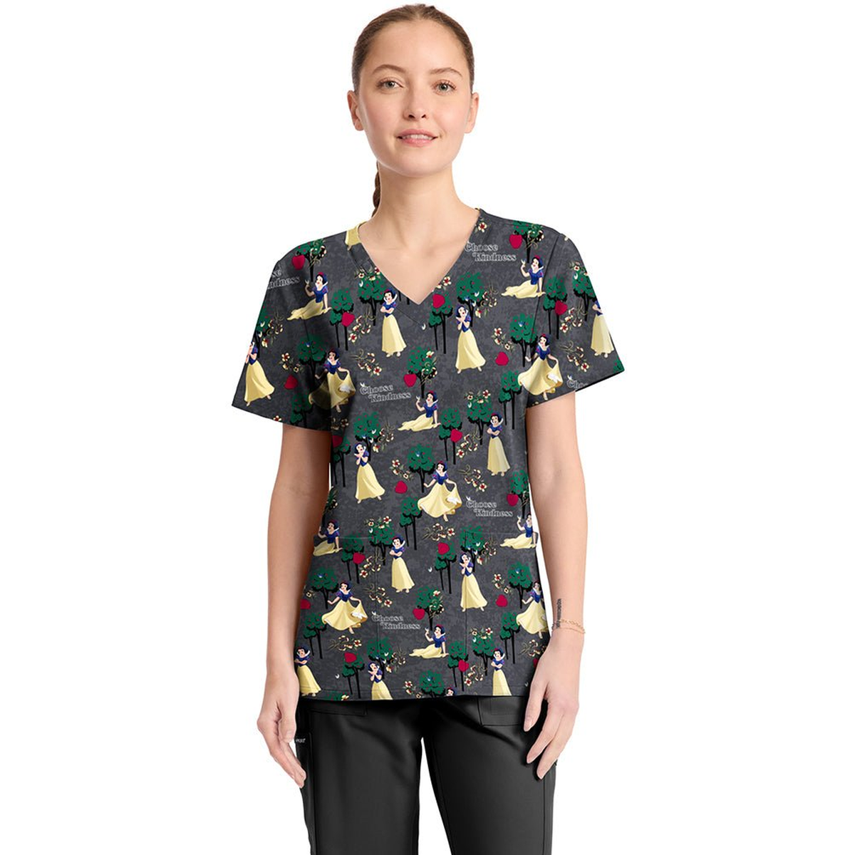 Filipina Disney TF794 para mujer, Blancanieves Sending Kindness, frontal reencuadrada | color:prgk-sending-kindness