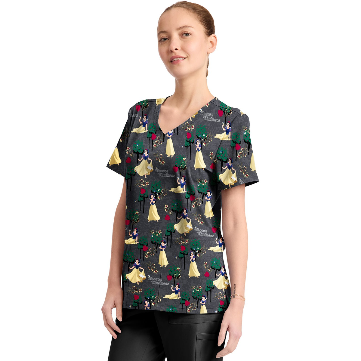 Filipina Disney TF794 para mujer, Blancanieves Sending Kindness, tres cuartos izquierdo | color:prgk-sending-kindness