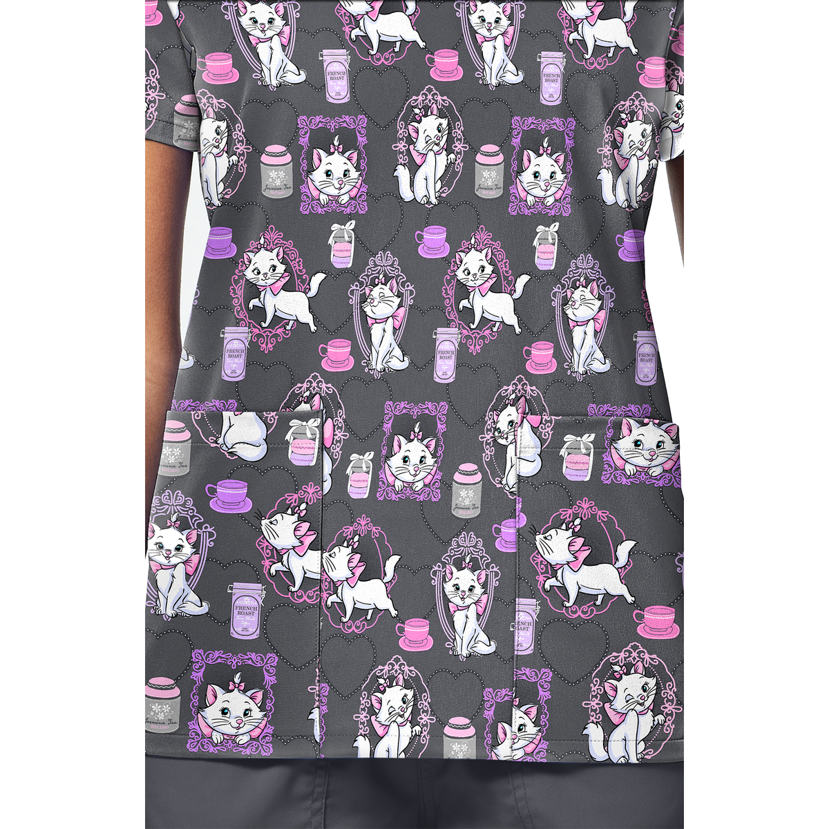 Filipina Disney TF796 para mujer, Marie Cafe Cat, detalle bolsillo | color:accc-cafe-cat