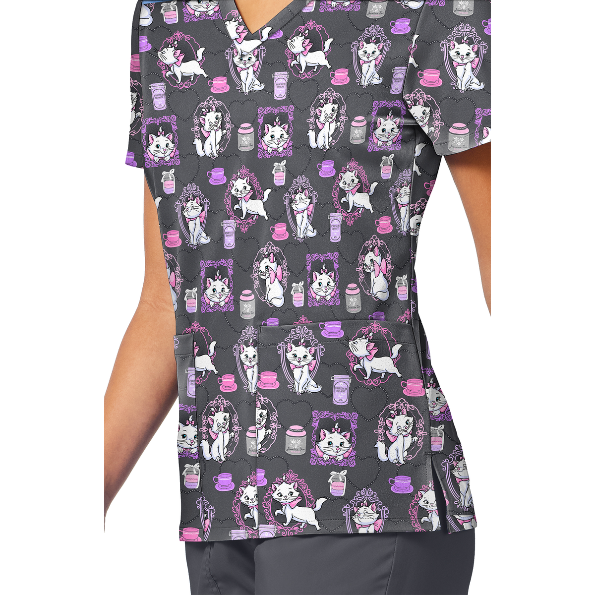 Filipina Disney TF796 para mujer, Marie Cafe Cat, detalle prenda | color:accc-cafe-cat