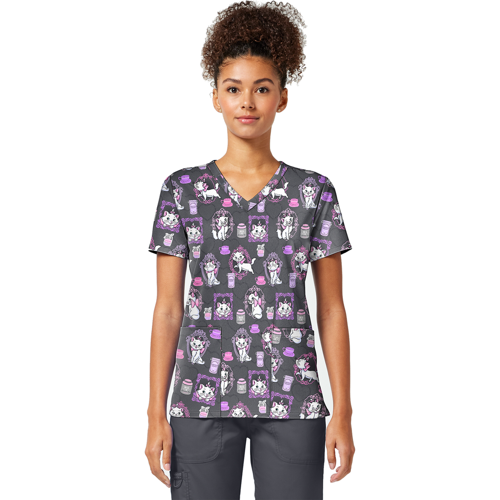 Filipina Disney TF796 para mujer, Marie Cafe Cat, frontal