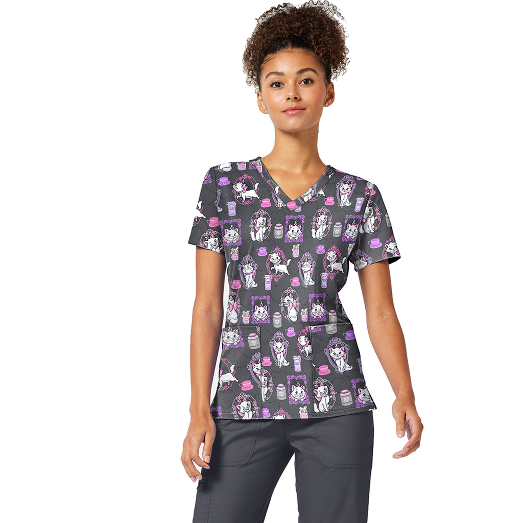 Filipina Disney TF796 para mujer, Marie Cafe Cat, frontal reencuadrada