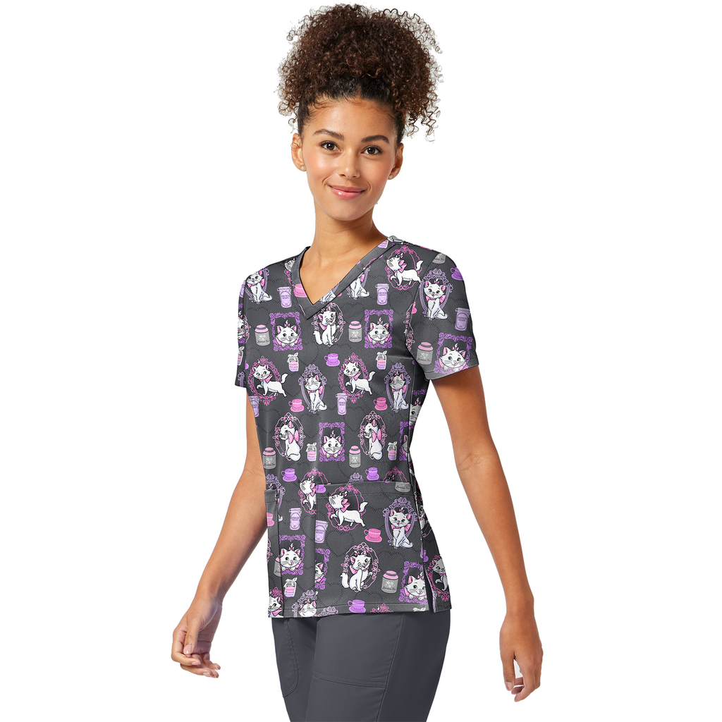 Filipina Disney TF796 para mujer, Marie Cafe Cat, tres cuartos izquierdo